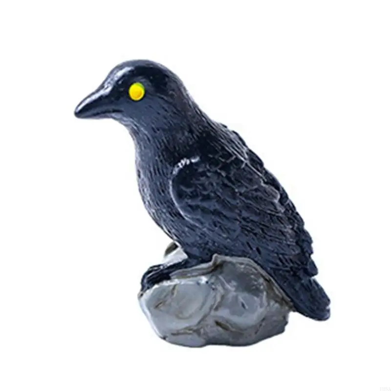 3PCS Fine Feathered Sculptures Practical Construction For Shelf Arrangement 