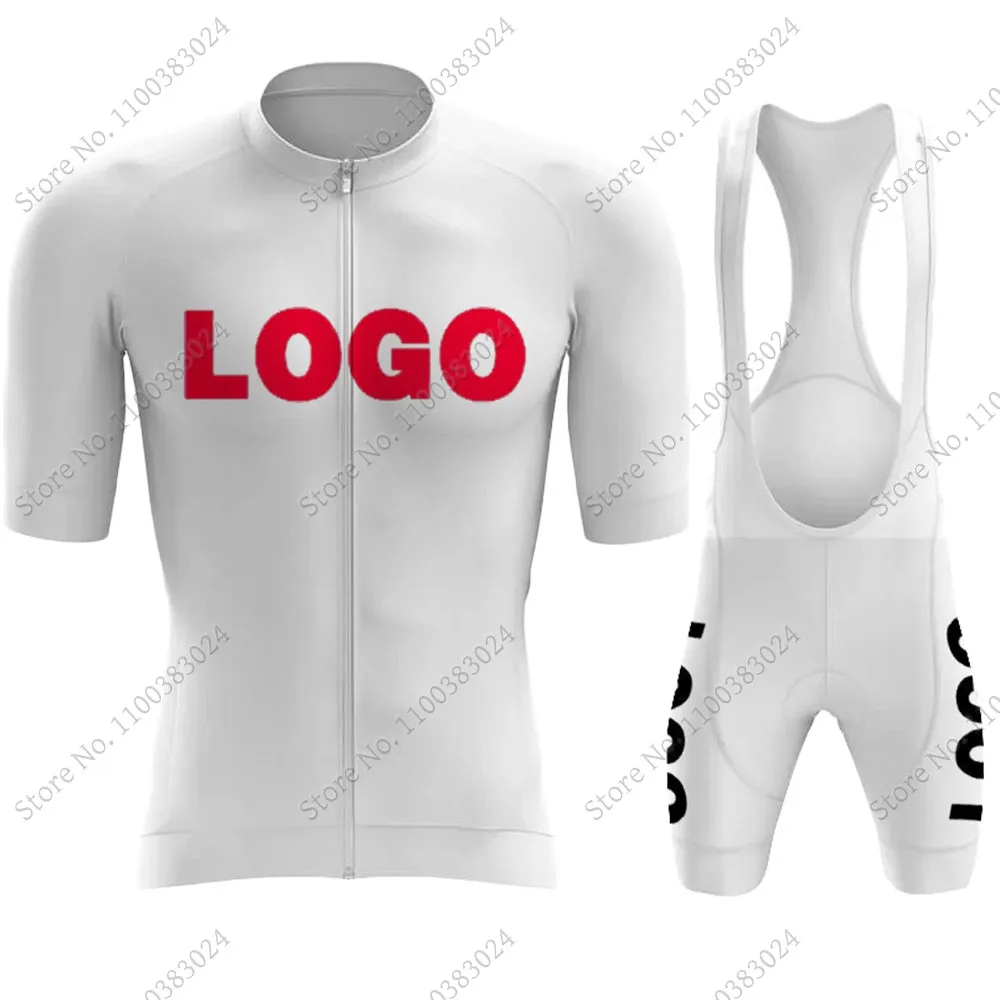 White Black Factory Custom 2024 DIY Cycling Jersey Set Cycling Clothing Road Bike Shirts Suit Bicycle Bib Shorts MTB Wear Ropa