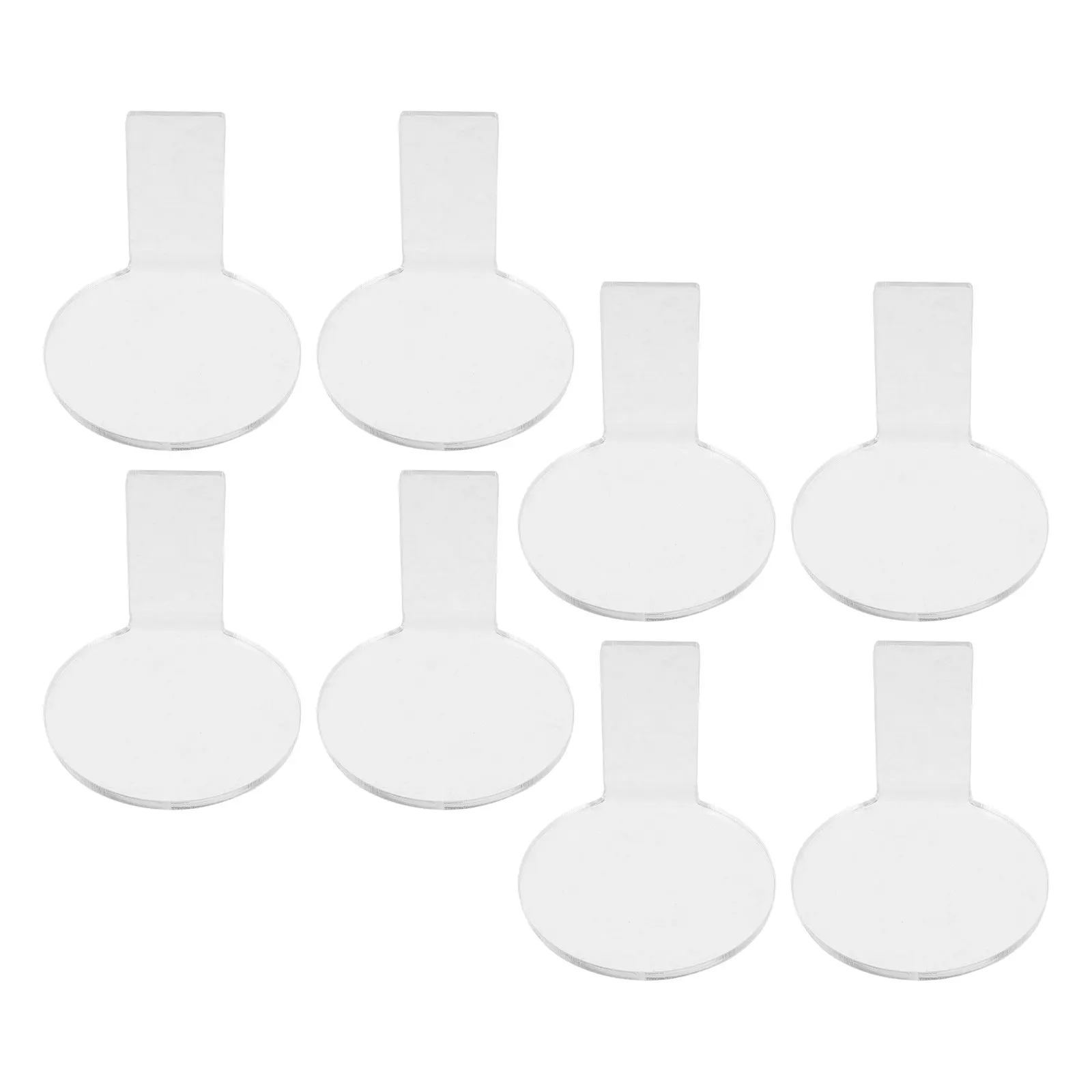 8Pcs Acrylic Transparent Figure Display Stand Wall Mount for Action Figures Collectibles Exhibition Space Saving Floating Shelf