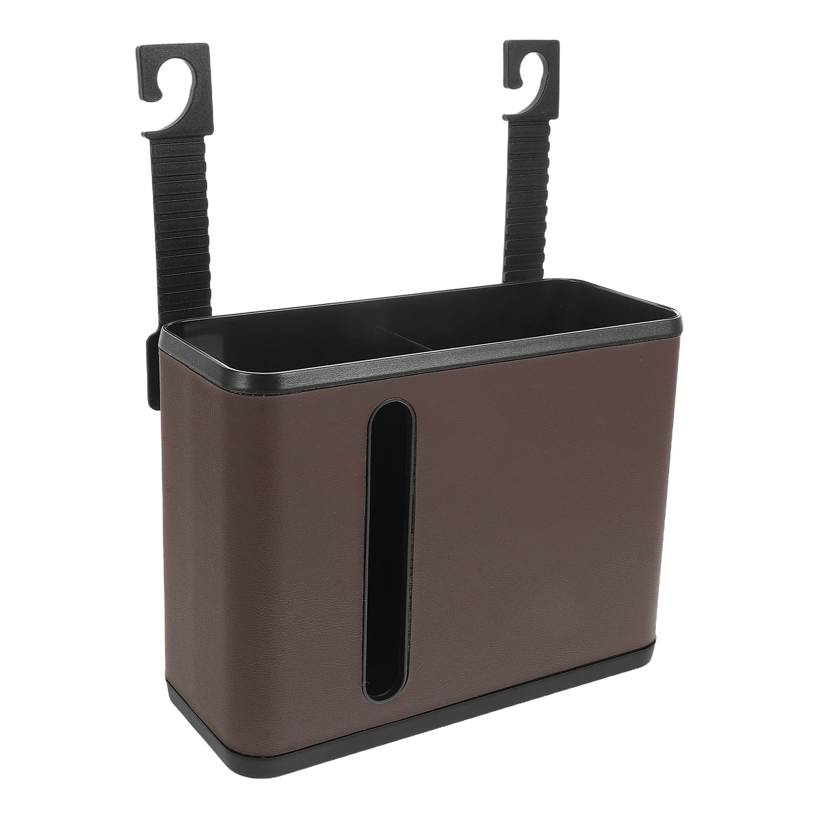 

Car Seat Back Storage Box Multifunctional Waste Bin Organizer Abs Pu Rear Seat Car Garbage CanTrash Container Storage Solution