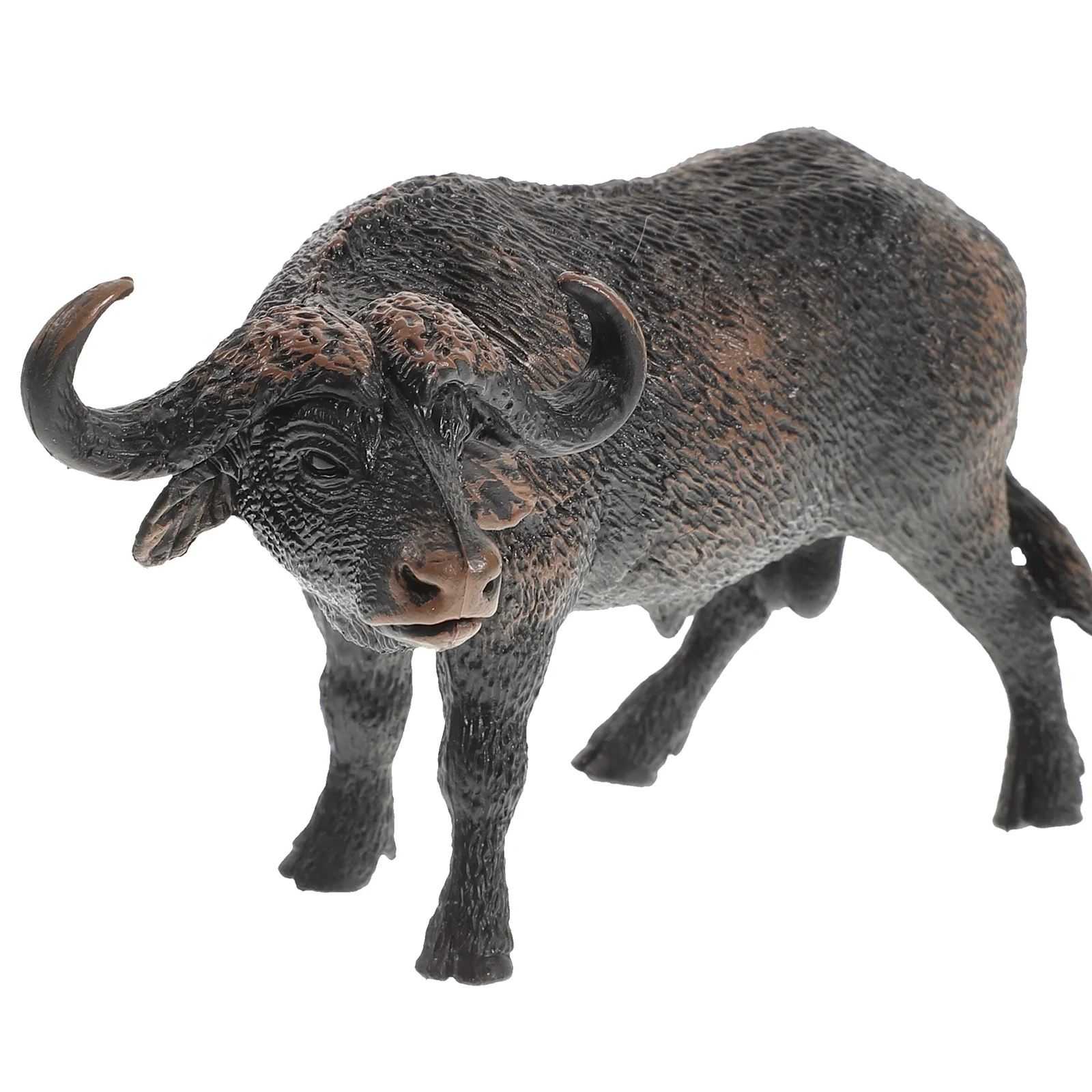 

1pc Realistic African Buffalo Model Solid Simulation Wildlife Figurine Toy Craft Home Decoration Buffalo Figurines