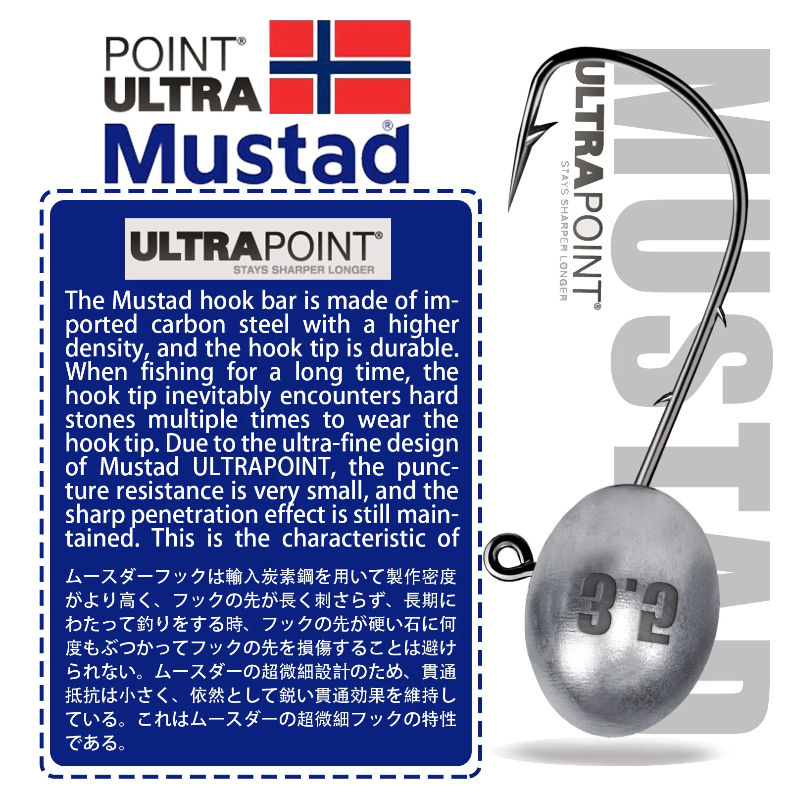 Rockfish Ajing Anzuelos Jig Head 3X para Vinilo Lubina - imagen 2