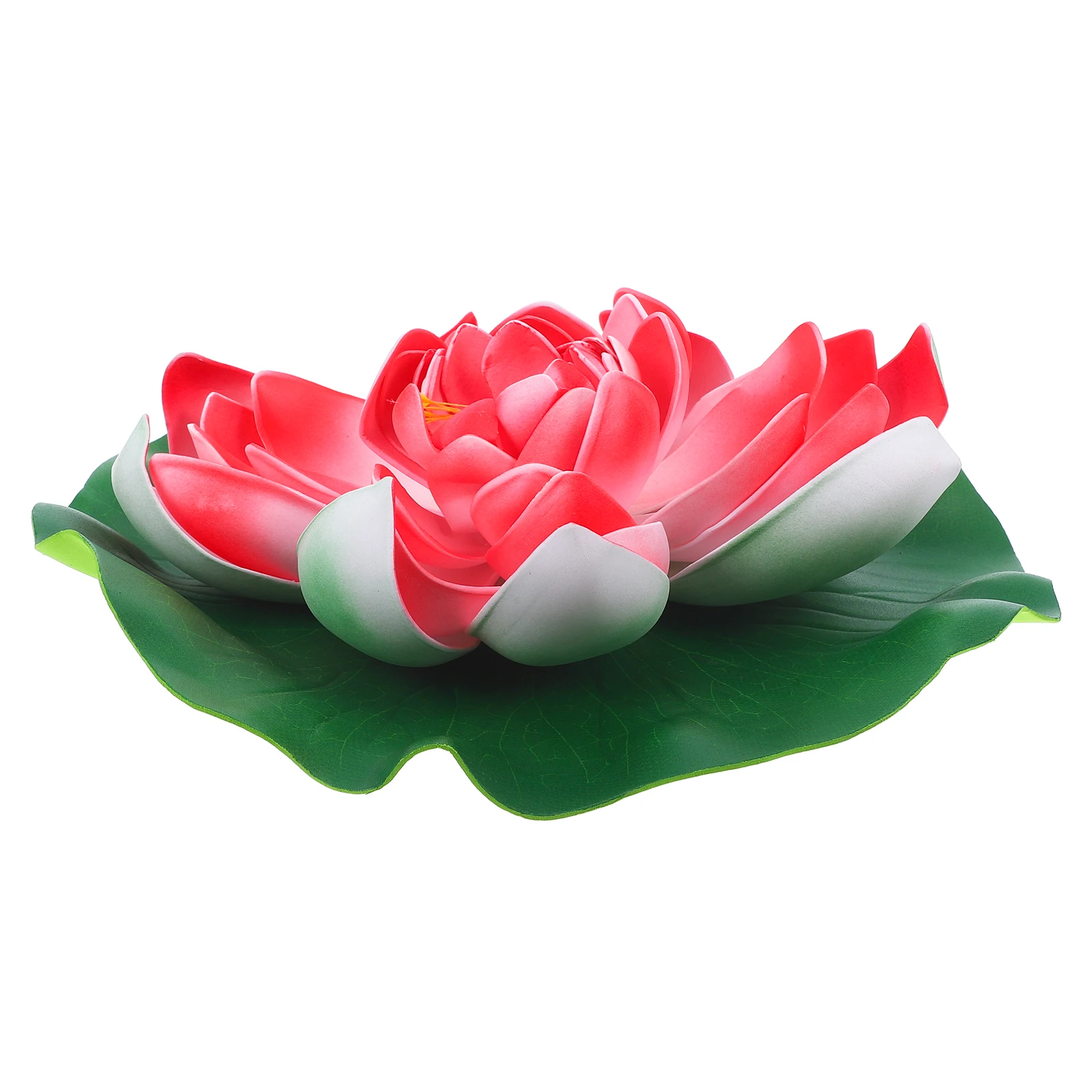 Decoración de loto Artificial, 28cm, almohadilla de lirio flotante de EVA, plantas de agua para estanque, decoración de Patio y jardín para el hogar, decoración de agua Artificial