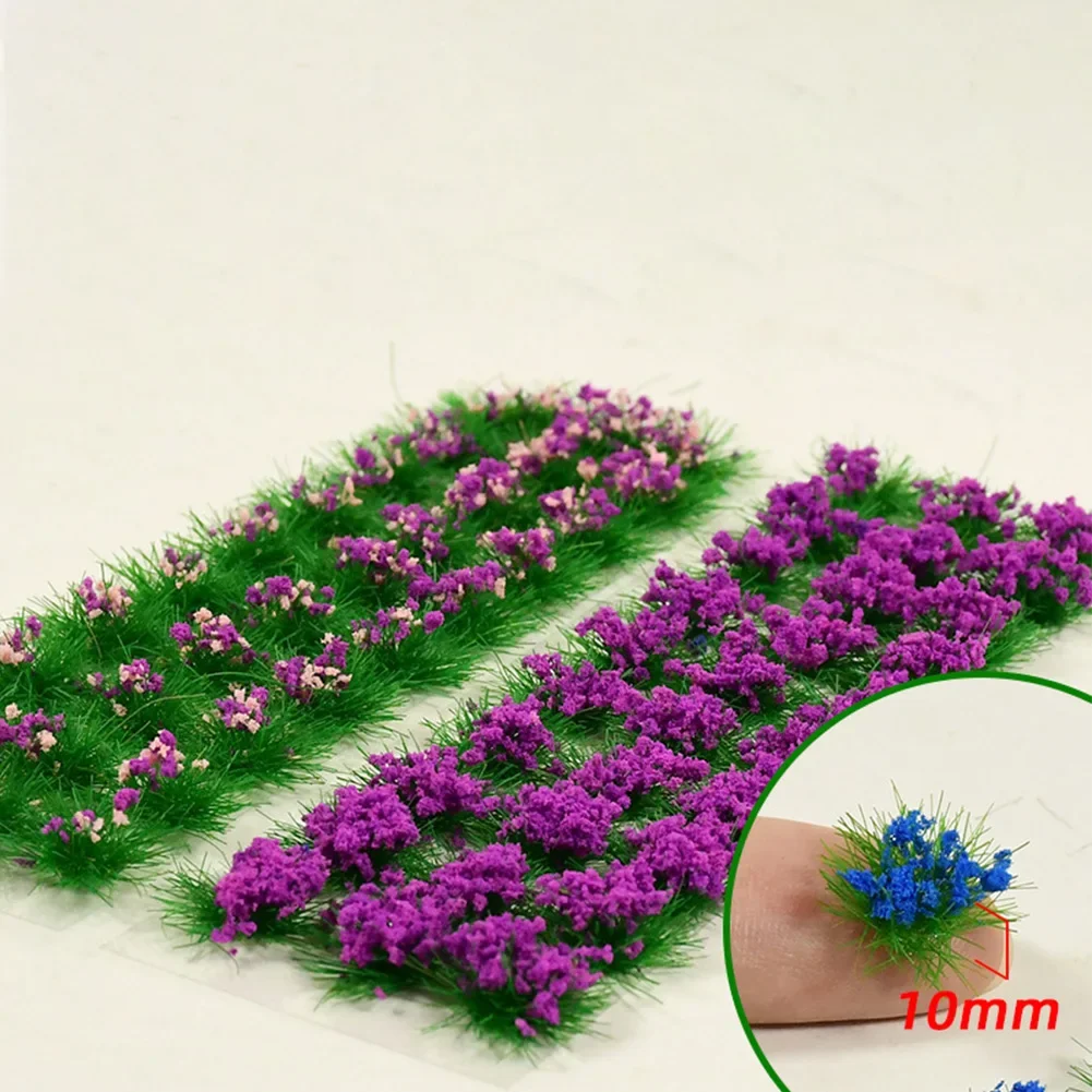 

30Pcs/box Static Grass RAPE BLOSSOMS CHERRYS BLOSSOMS For Tufts Mixed Flower Wildflowers Miniature Scenery 10mm