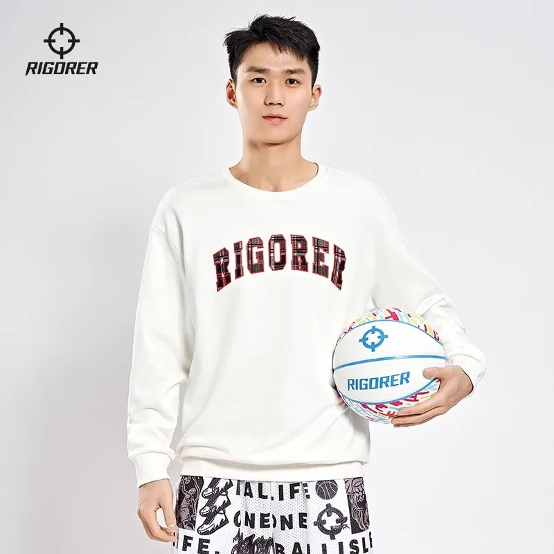 

RIGORER Pullover Sweater Men Chinese Rabbit Year Limited New Year Red Basketball Outdoor Sports Leisure Sports Tops Pullover