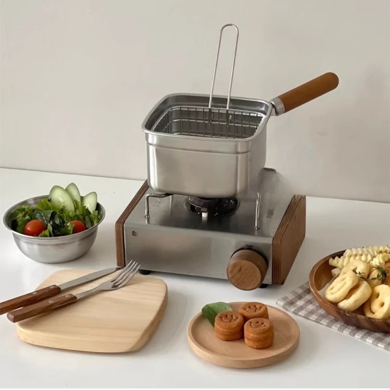 

Multifunctional, Korean same stainless steel soup pot, noodle cooking pot, picnic pot, fryer