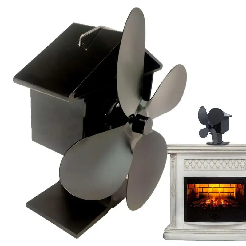 Fireplace Fan Heat Powered Fireplace Fan Non-electric Quiet Circulating Warm Air Fan Safe Silent Thermal Eco Fan For Log Burner