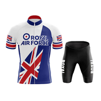 Royal Air Force Retro Cycling Jersey Set Men's short-sleeved cycling suit 2025 Summer Cycling clothing