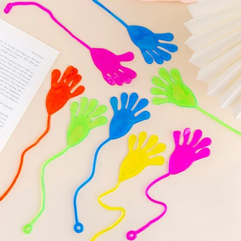 50Pcs/bag Sticky Palm Elastically Fidget Toys for Kids Birthday Party Favors Treats Guest Gifts School Incentive Goodie Filler