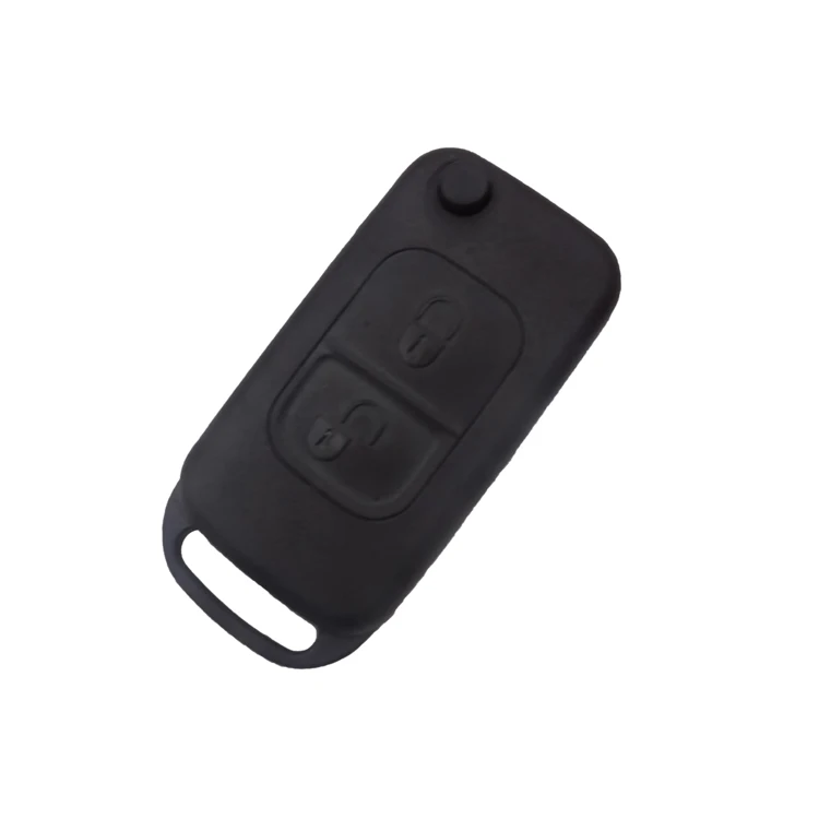 

Xinyuexin Car Key Case Remote Key Fob Case Folding Shell 2 Button for Benz SLK E113 A C E S W168 W202 W203 Replacement Key Shell