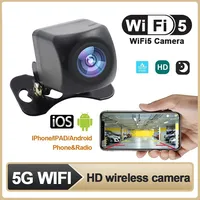 HD WIFI5 Wireless Car Camera Night Vision Vehicle Camera Waterproof Wifi Reversing Camera 5V USB/12V For Android IOS Radio