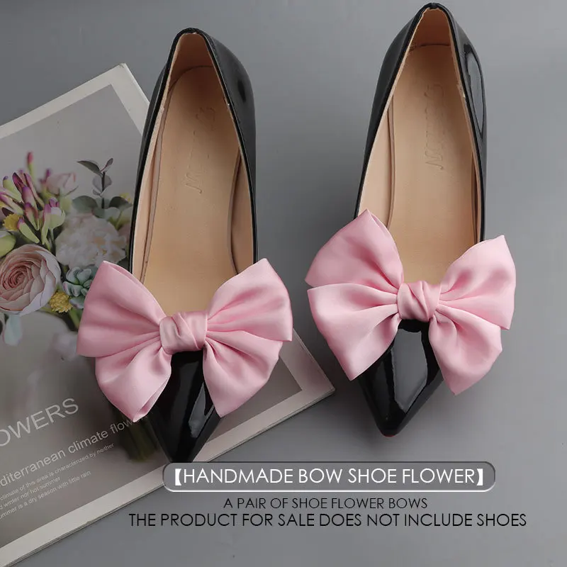 Bow Flower Shoes Accessories Wedding Bride Charm Shoe Buckle Decor Clips