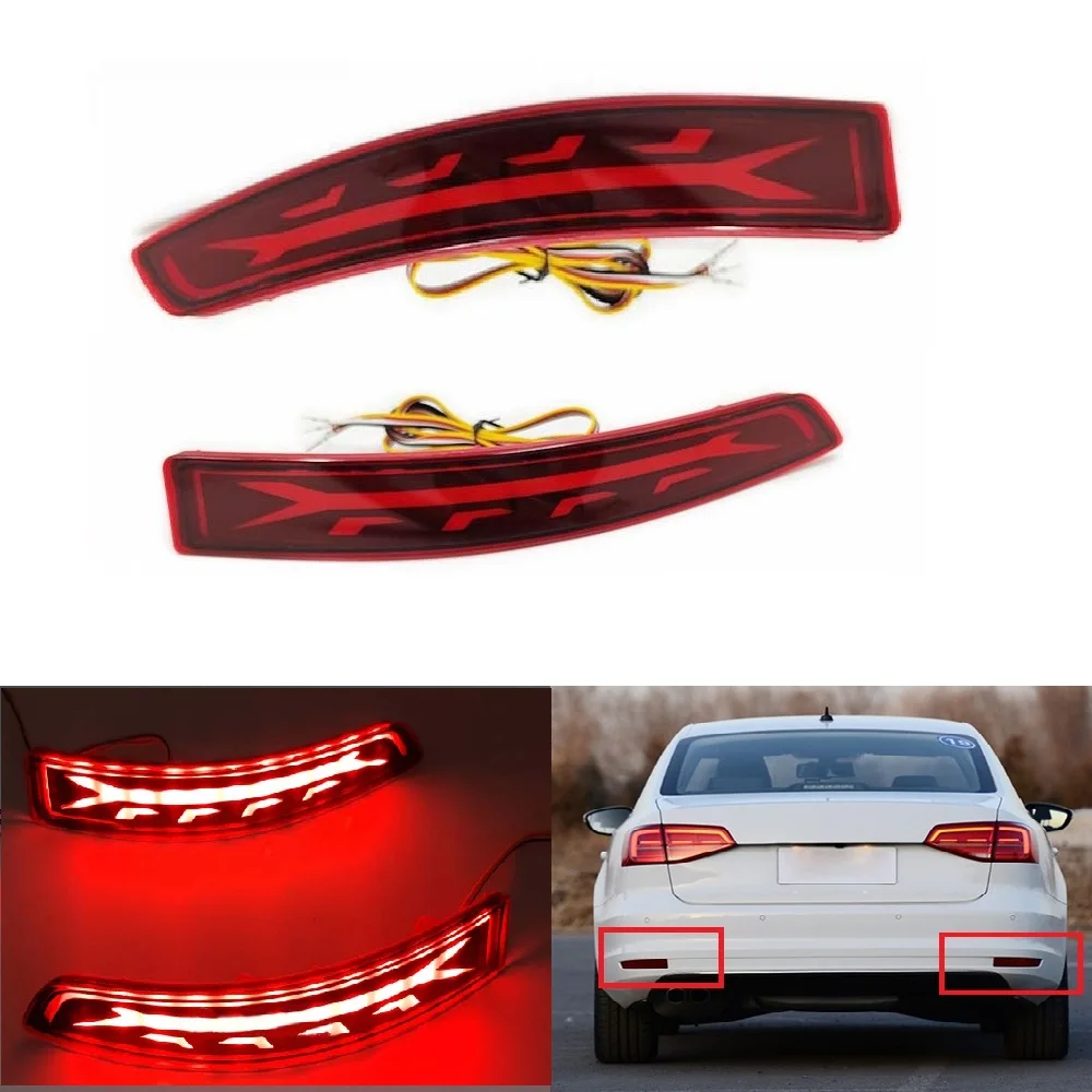 

Rear bumper lights turn signal brake lights for Volkswagen VW Sagitar 2015 2016 2017 2018