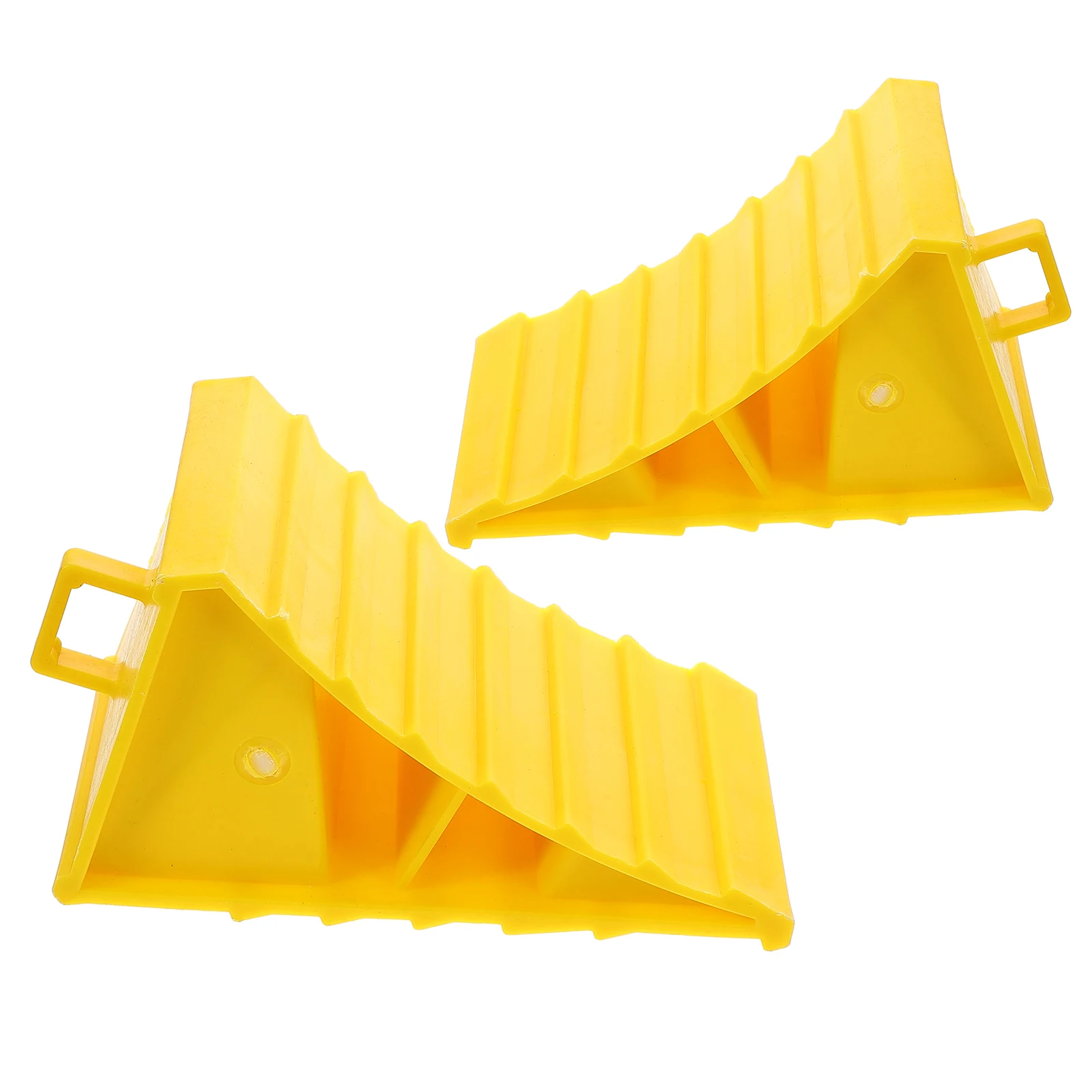 

2pcs Car Tire Stopper Portable Triangular Wood Wheel Chock Vehicle Anti Garage Trailer Stop Control Pad for Motorcycle RV