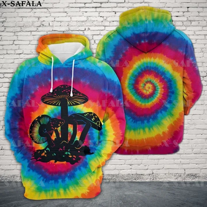 Nature Fungus Psychedelic Mushroom Trippy 3D Printed Hoodie Man Women Harajuku Outwear Hooded Pullover Tracksuits Casual-19