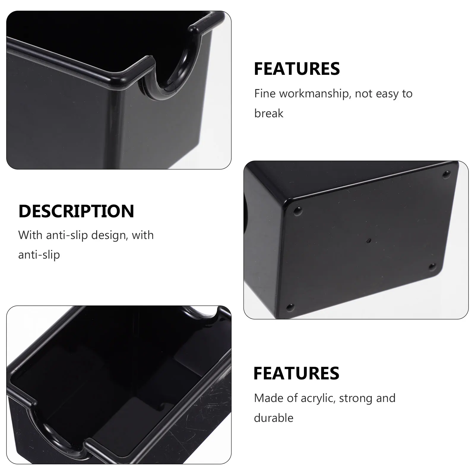 

2pcs Tea Bag Holder Acrylic Coffee Bag Box Storage Container For Tea Bags Coffee Bags Jewelry Home Office Hotel