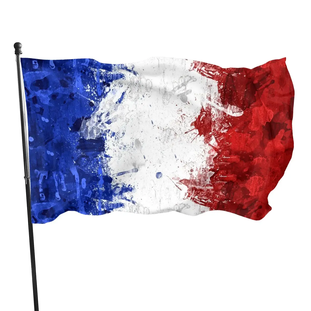 France French Flag Lite Weave Series Printed Polyester Country Flag Vibrant Colors Brass Grommets Indoor and Outdoor Decoration