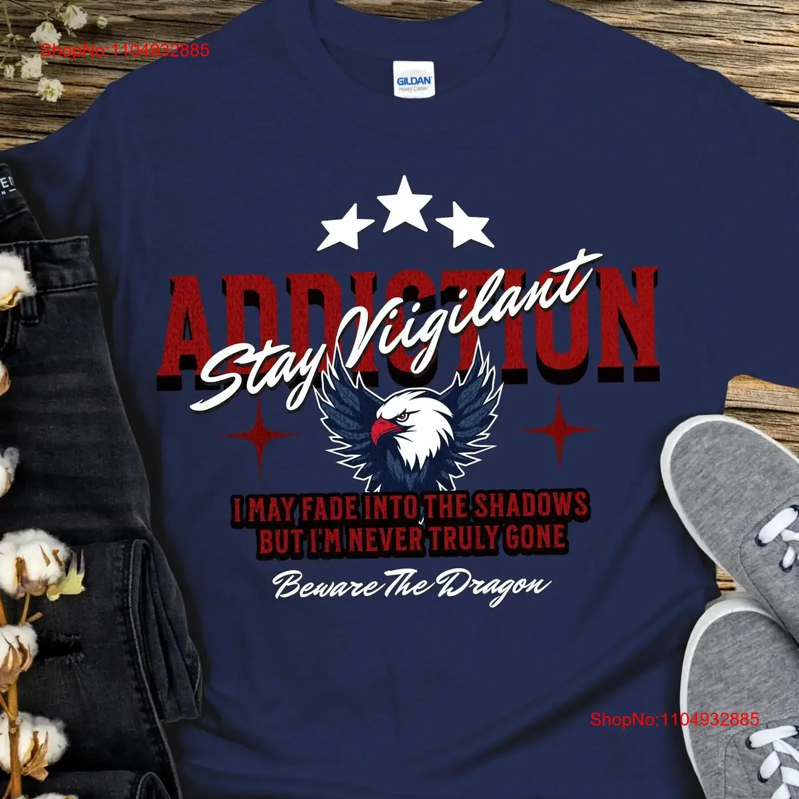 

Addiction Recovery T Shirt Inspiring Sobriety Stay Vigilant vintage Washed fashion Stylish Comfortable Top For Everyday Wear