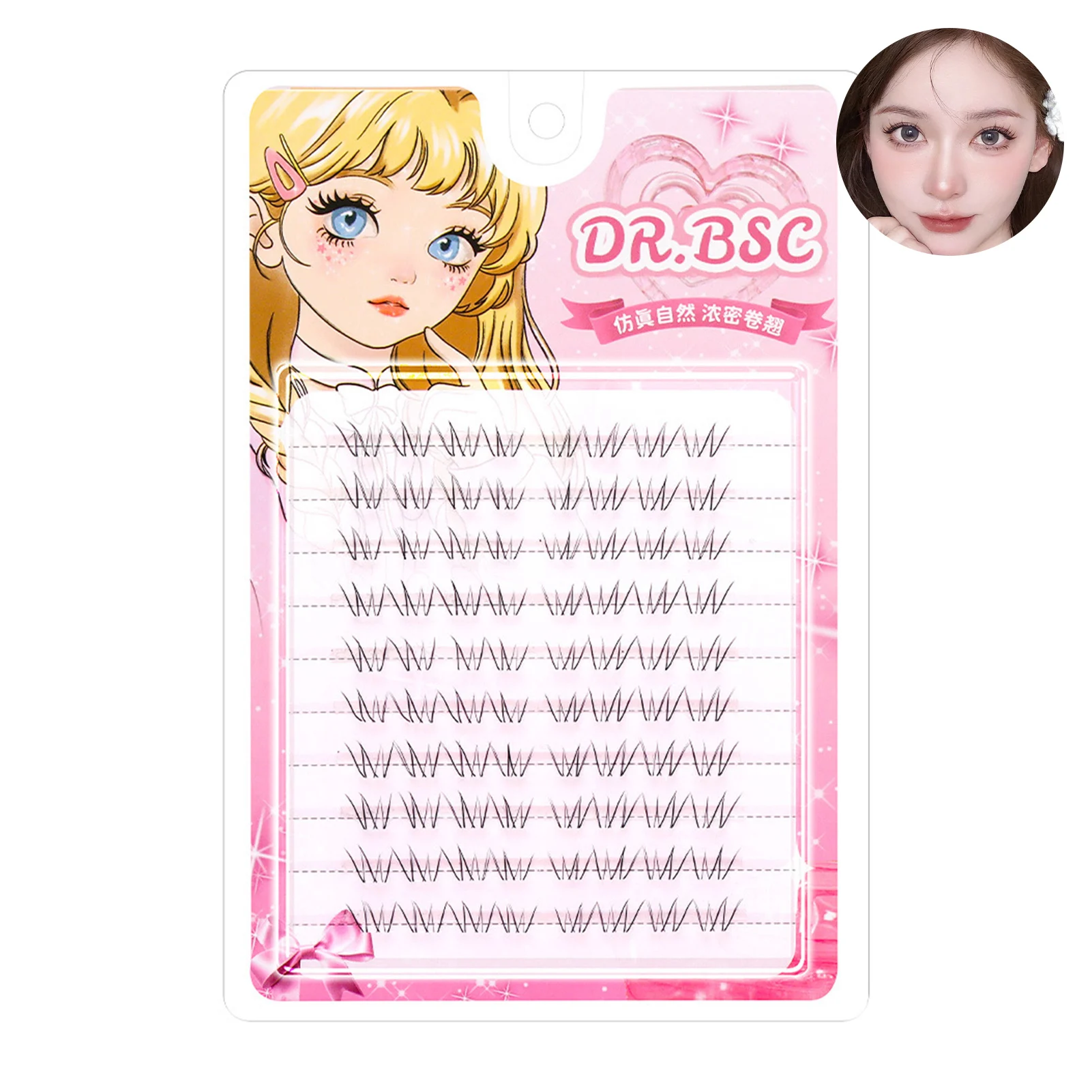 Sztuczne rzęsy DIY Przedłużanie rzęs Dolne rzęsy Styl koreański Puszyste pojedyncze kępki rzęs Profesjonalny makijaż salonowy