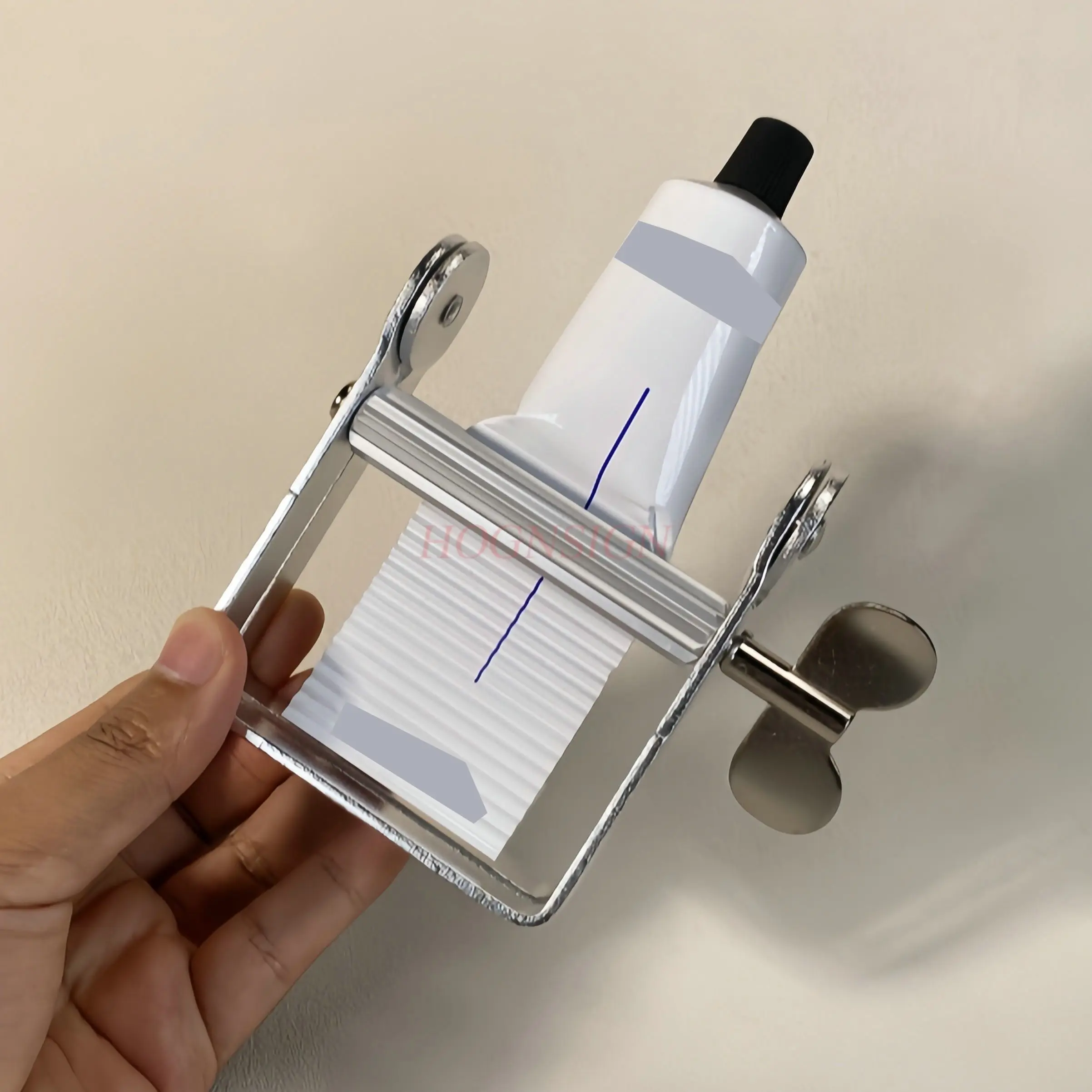 

1pcs Squeeze dye paste, toothpaste squeezer, manual metal squeezer, hair dye paste, pigment clip, stainless steel