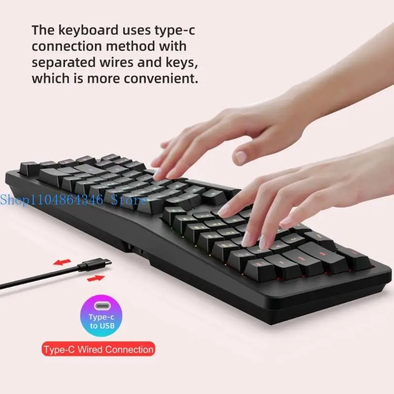 

652F 69 Silents Gaming Keyboards Lasers Etcheds Keycaps 25 AntiGhosting Rgbs Customization