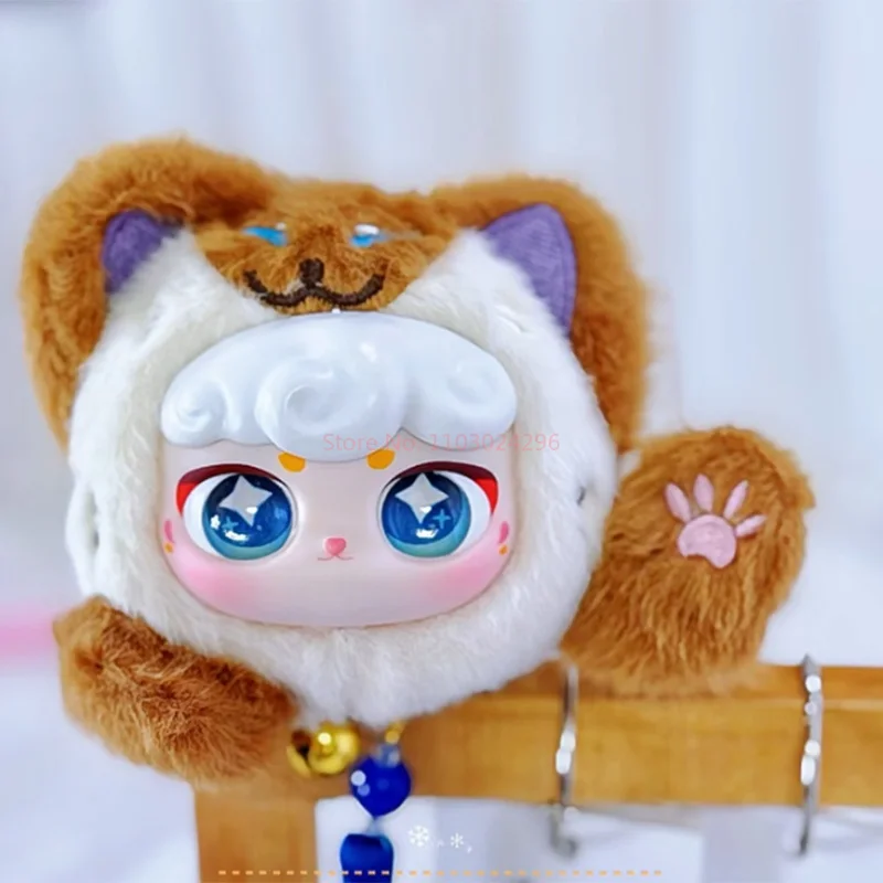 Lucky Meow Series Blind Box لطيف عمل الشكل تخمين حقيبة أزياء اليدوية قلادة لعبة هدية لصديقتك والفتيات