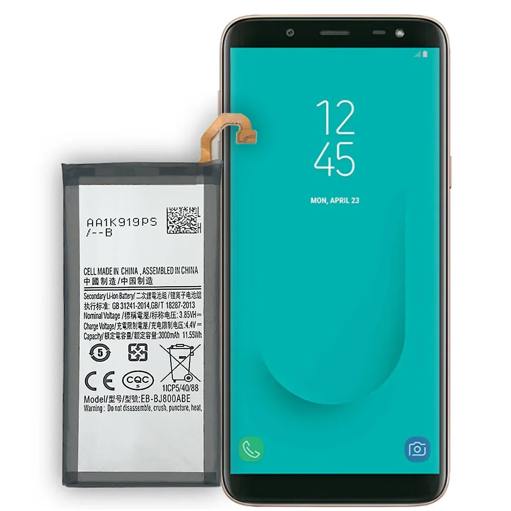 Battery EB-BJ800ABE For Samsung Galaxy A6 (2018) 3000mAh SM-A600 A600F Galaxy J6 J600F 600G High Quality Batteria