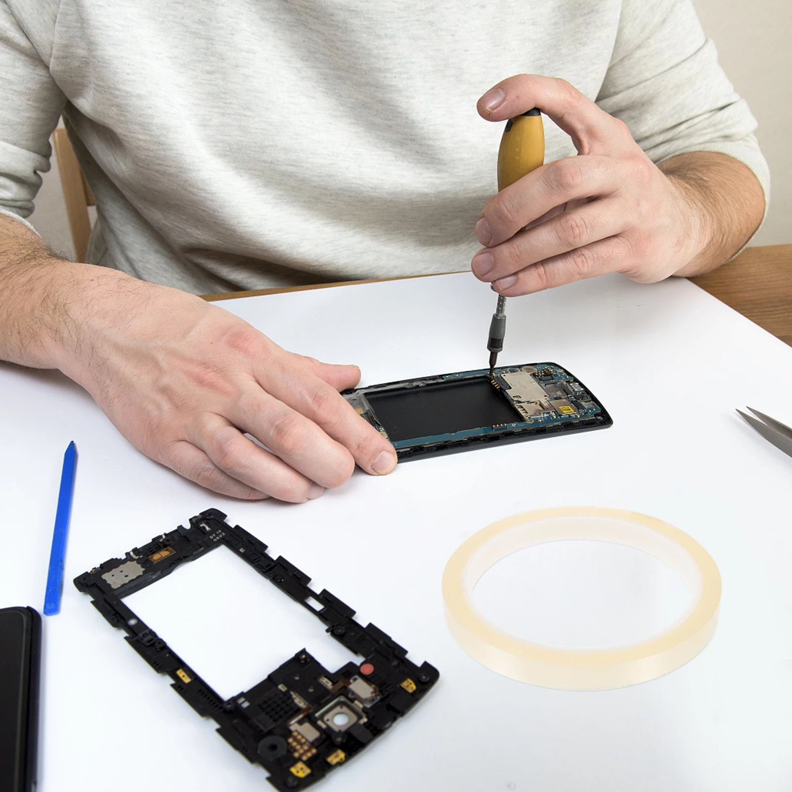 

4 Rolls Heat Resistant Tape Sublimation Shrink Transfer for Resistance Hot Pressing