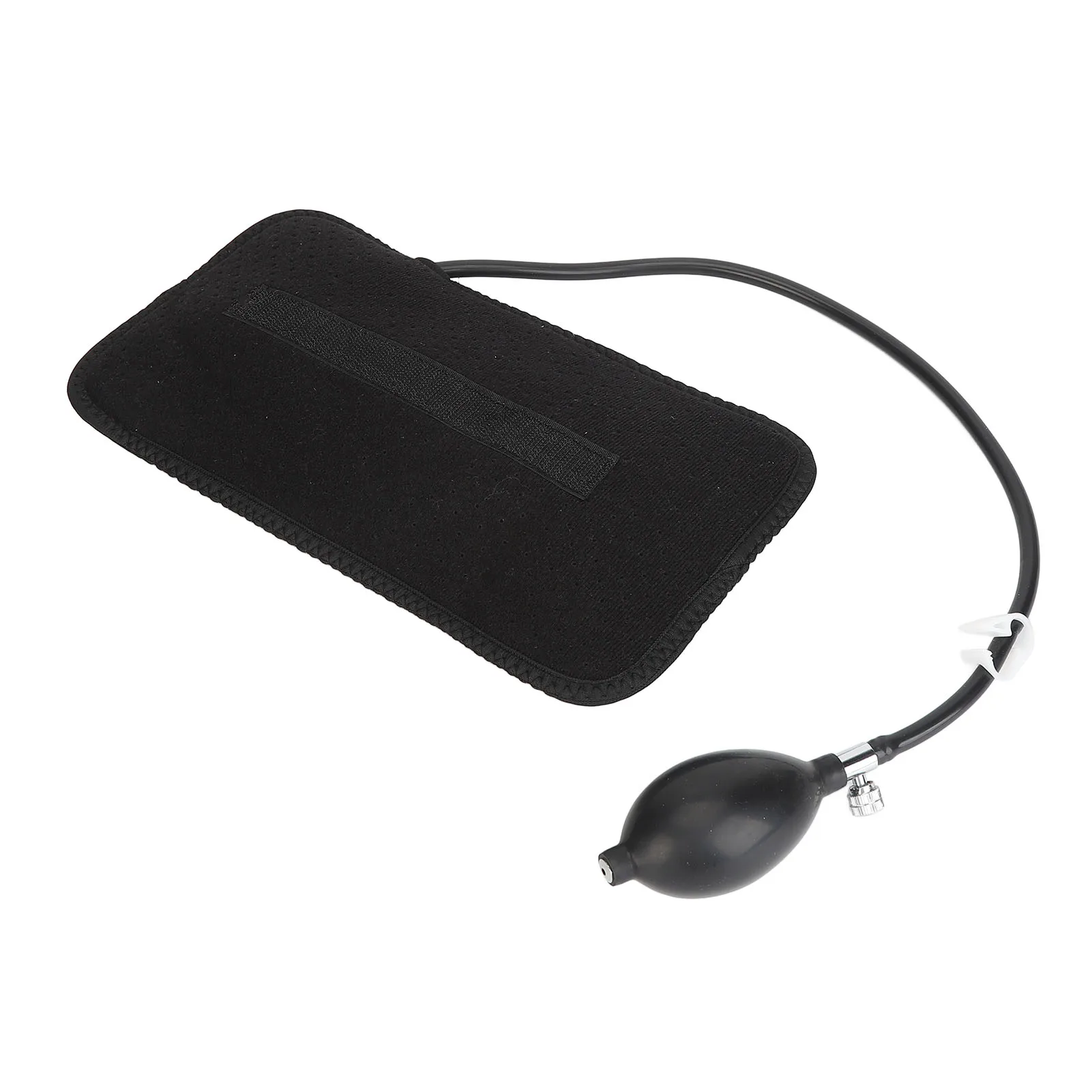 وسادة خصر قابلة للنفخ، تصميم مريح مريح، وسادة دعم قطني قابلة للنفخ، محمولة مع مضخة للسيارة للطائرة