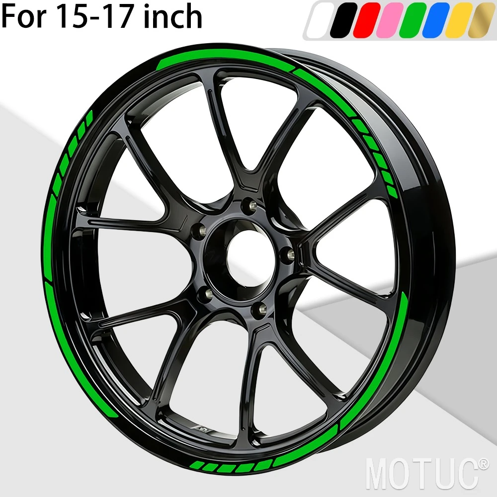 

16Pcs/Set for 15-17 Inch Motorcycle Wheel Rim Stickers Waterproof Sunscreen Hub Vinyl Decals Scooter Modification Accessories