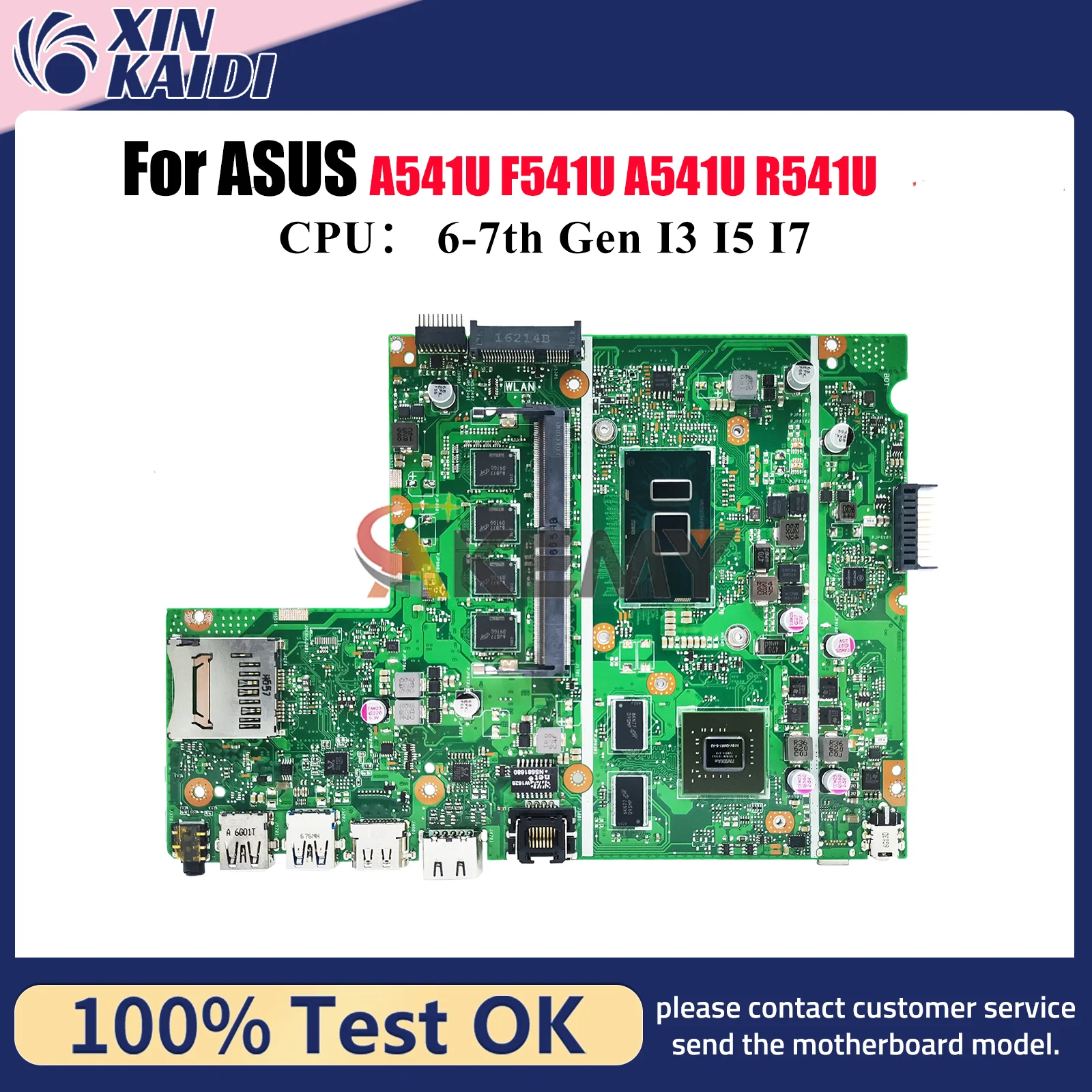 

X541UV Материнская плата для ноутбука ASUS VivoBook A541U X541UV X541UVK X541UJ X541UAK R541U X541U A541U F541U Материнская плата I3 I5 I7 CPU