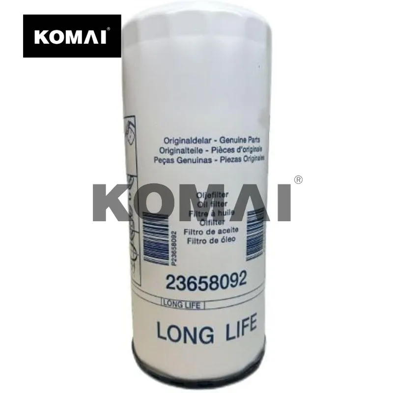 Filtro de aceite KOMAI 23658092 para motores marinos diésel serie X Penta D9, D11, D12, D16, D162, D163 D165. Reemplazar LF667,