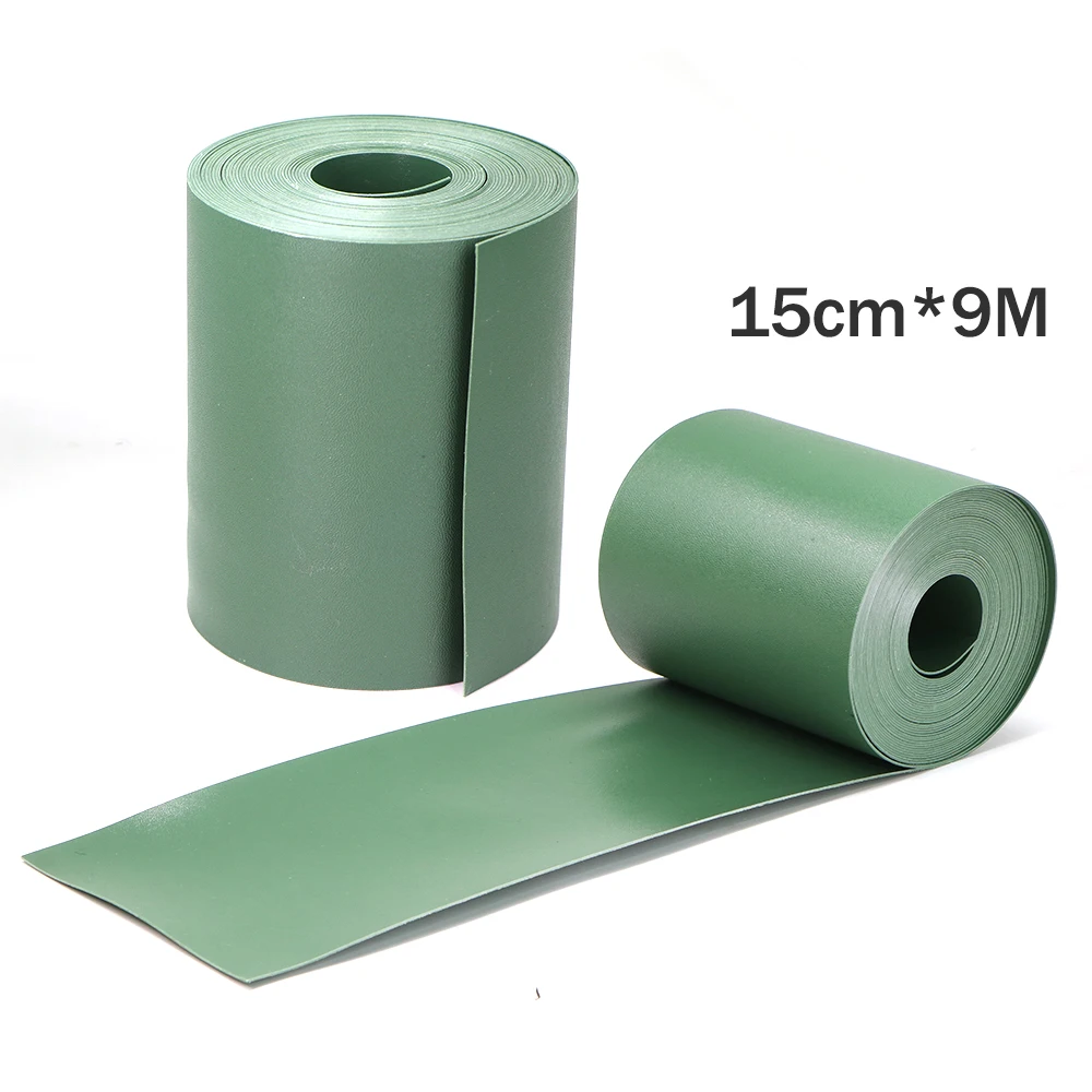 

5 Inch Tall Green Plastic Landscape Edging Coil for Courtyard Garden Gazebo Lawn Border 15cmx9M Terrace Segregation Board Edg