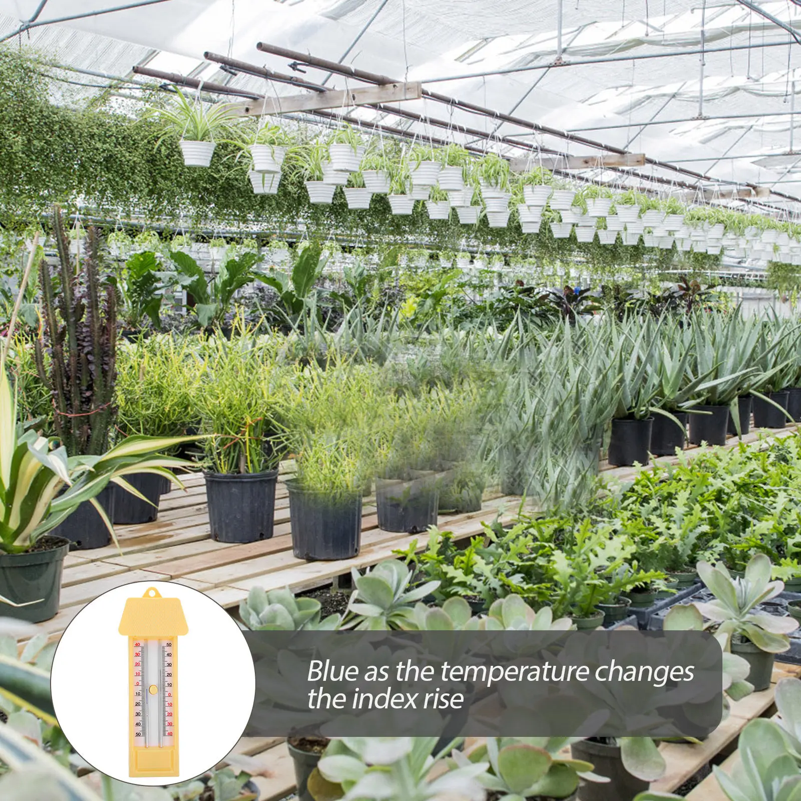 

Портативный термометр-щуп для измерения температуры на улице, для теплиц, с функцией определения максимальных и минимальных значений, садовый термометр для помещений