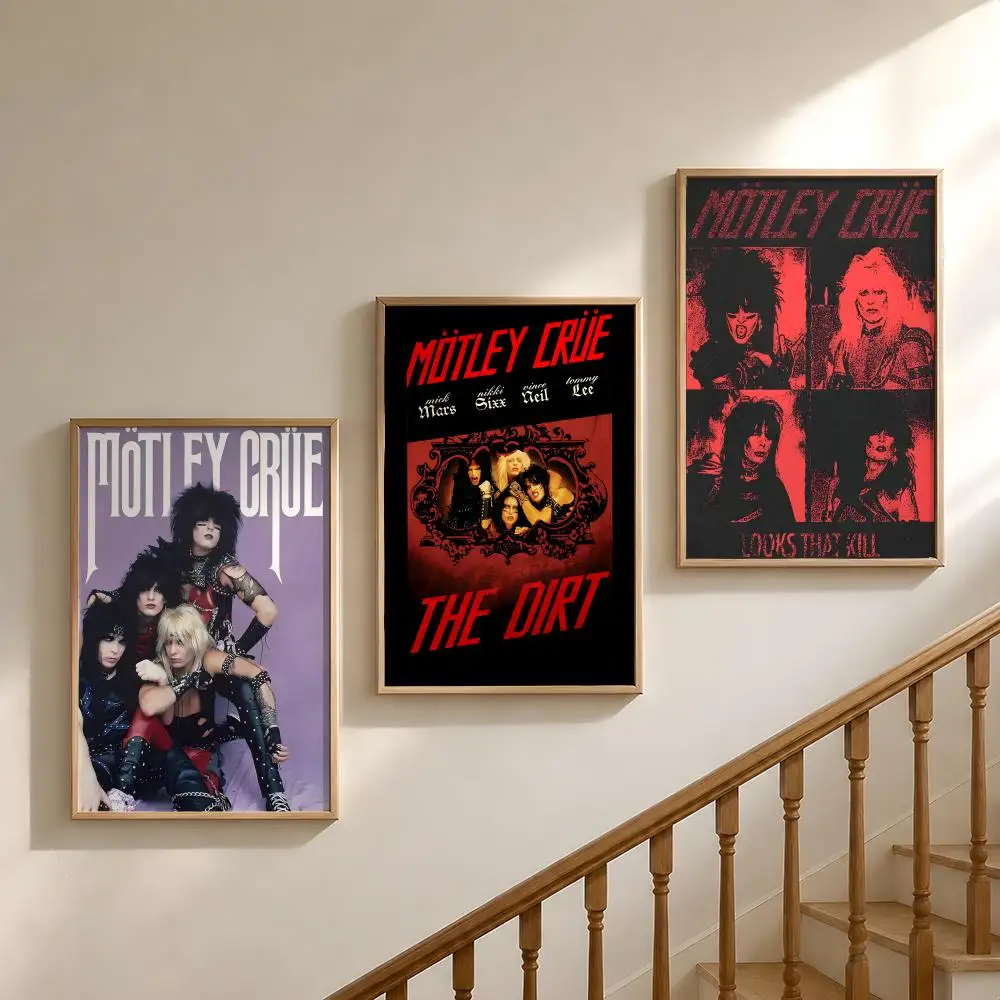 Band M-Motley C-Crue Dr Feelgood Poster Waterproof HD Modern Peel And Stick Wall Decor Bedroom Living Room Dorm Office