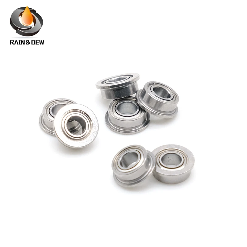 MF63ZZ Flange Bearing 3x6x2.5 mm 10PC Double Shielded Miniature Flanged MF63 Z ZZ Ball Bearings MF63-2Z MF63Z