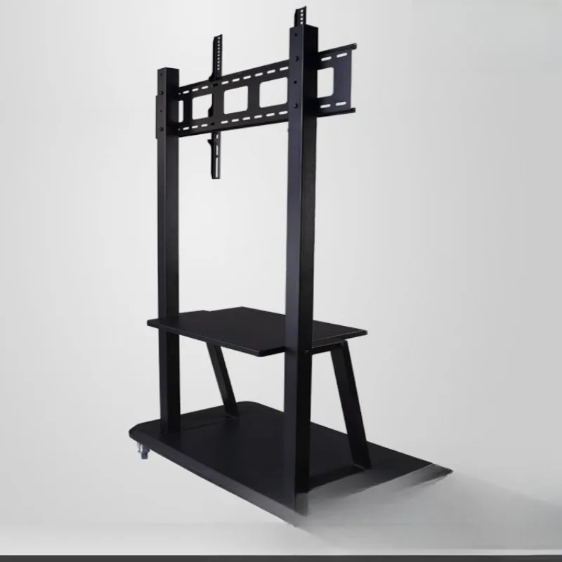 Movable TV stand with wheels, universal conference room display holder, height-adjustable, portable, stable, suitable for home