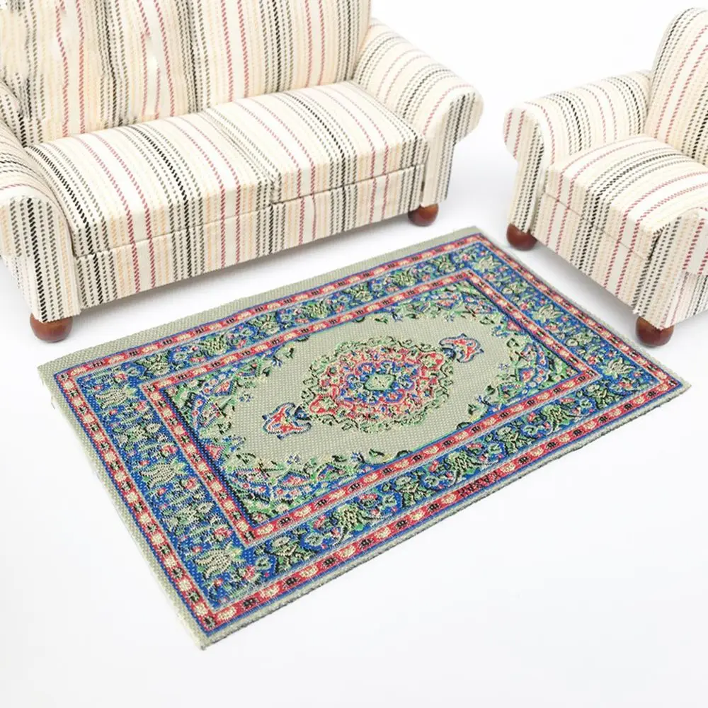 糸マット 家具 トルコ風 アクセサリー ペルシャの目 ドールハウス カーペット ミニチュア織り敷物