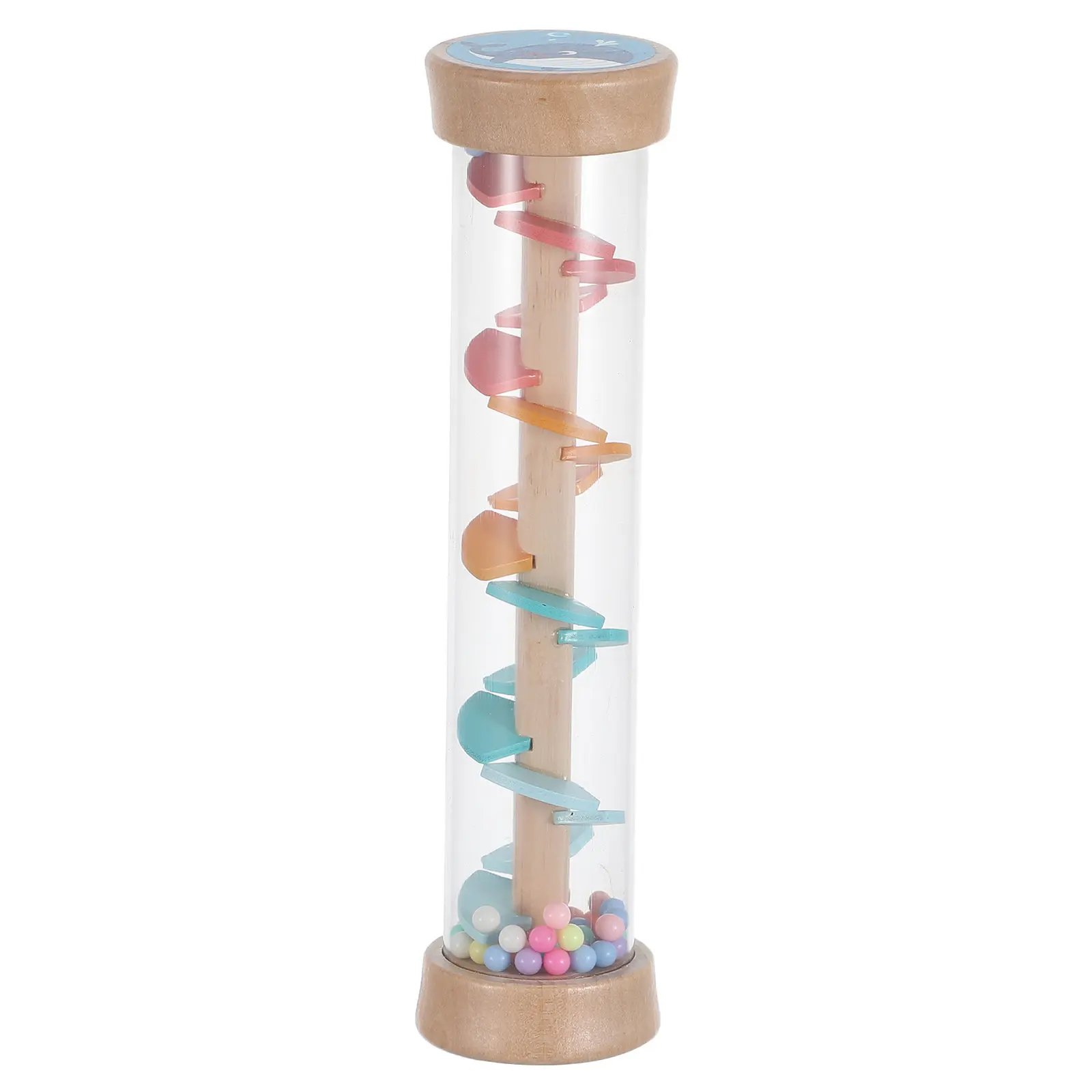 

Wooden Montessori Rain Stick Rotating Rainmaker Sound Tube Toddlers Hourglass Early Education Sensory Rainmaker Preschool