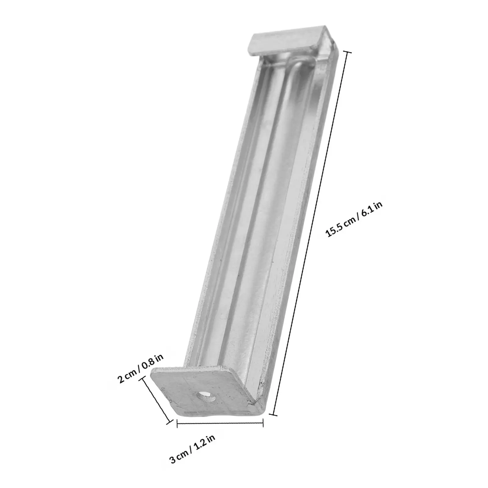 Rain Gutter Rack Aluminum Alloy Heavy Duty Smooth Surface Roof Gutter Holder Sturdy Metal Support Outdoor Use Roof