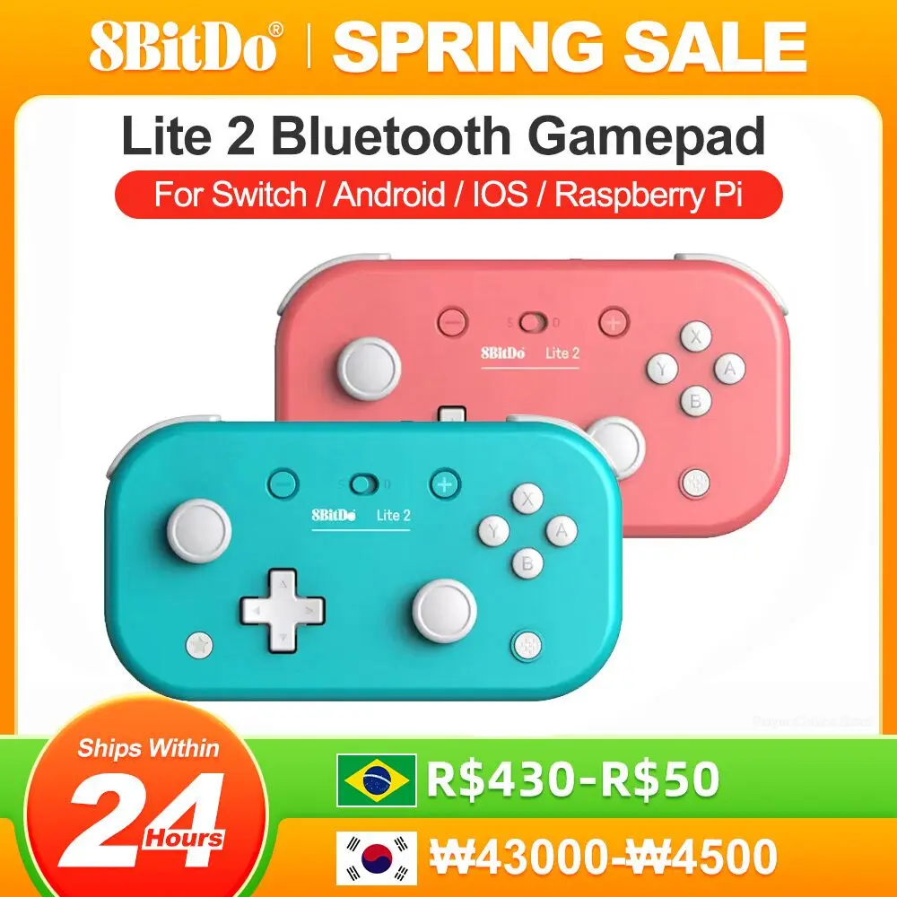 8BitDo Gamepad per Nintendo Switch Controller Lite 2 Controle per Raspberry Pi Android iOS iPadOS