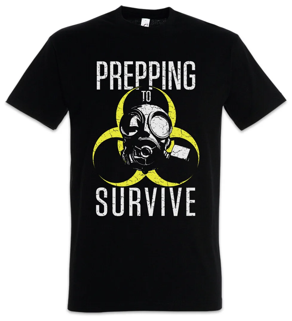Prepara sobreviver Prepper Survival Apocalypse Misanthropic Zombie Fun T-Shirt