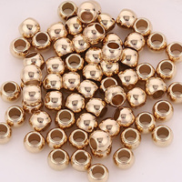 200Pcs 100pcs 4 6 8 10mm Ball Bead Big Hole Round CCB Loose Spacer Beads For DIY Jewelry Making Accessories Beadwork