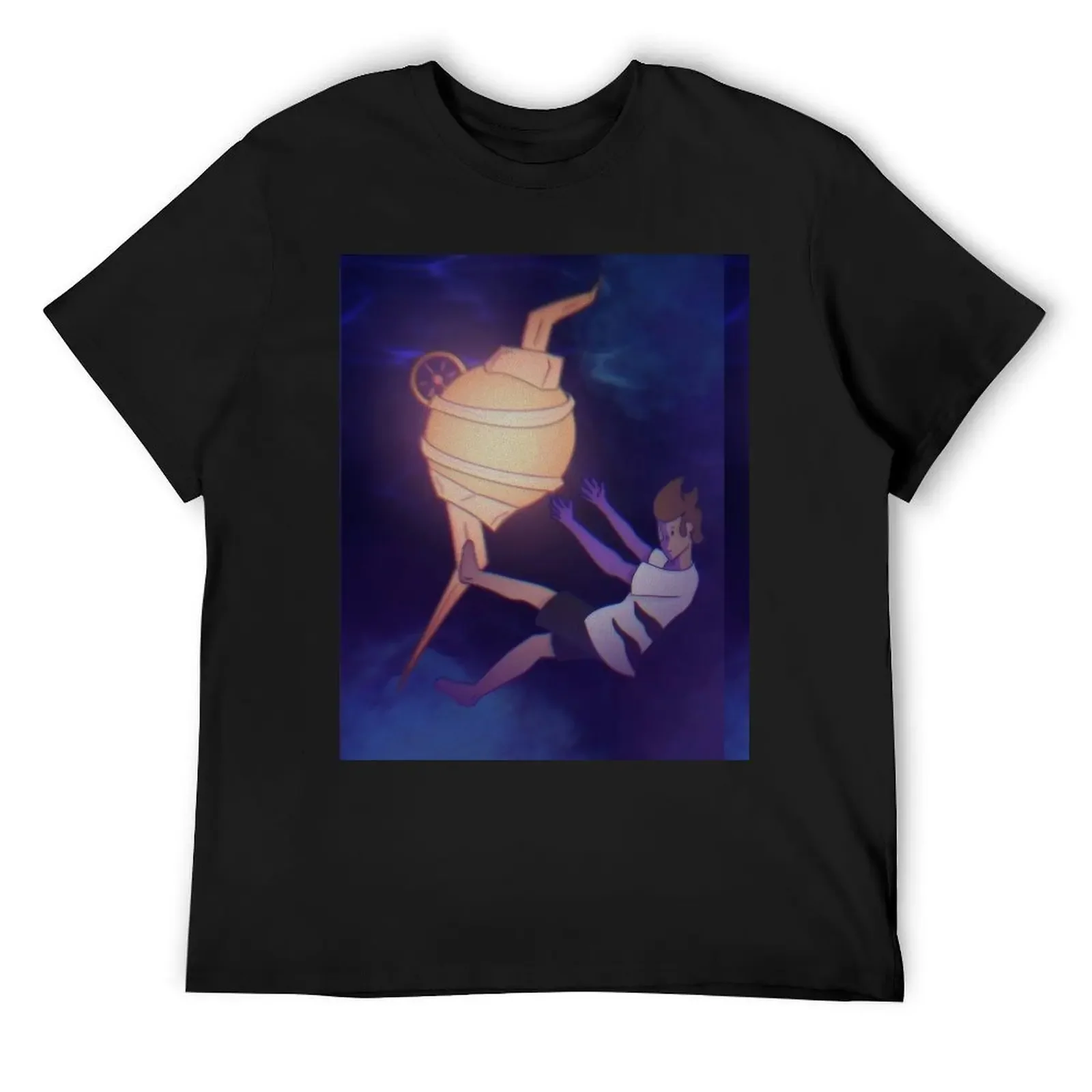 

An Alien and a Spaceship floating out in space T-Shirt baggy shirts essential t shirt oversized plain t shirts men