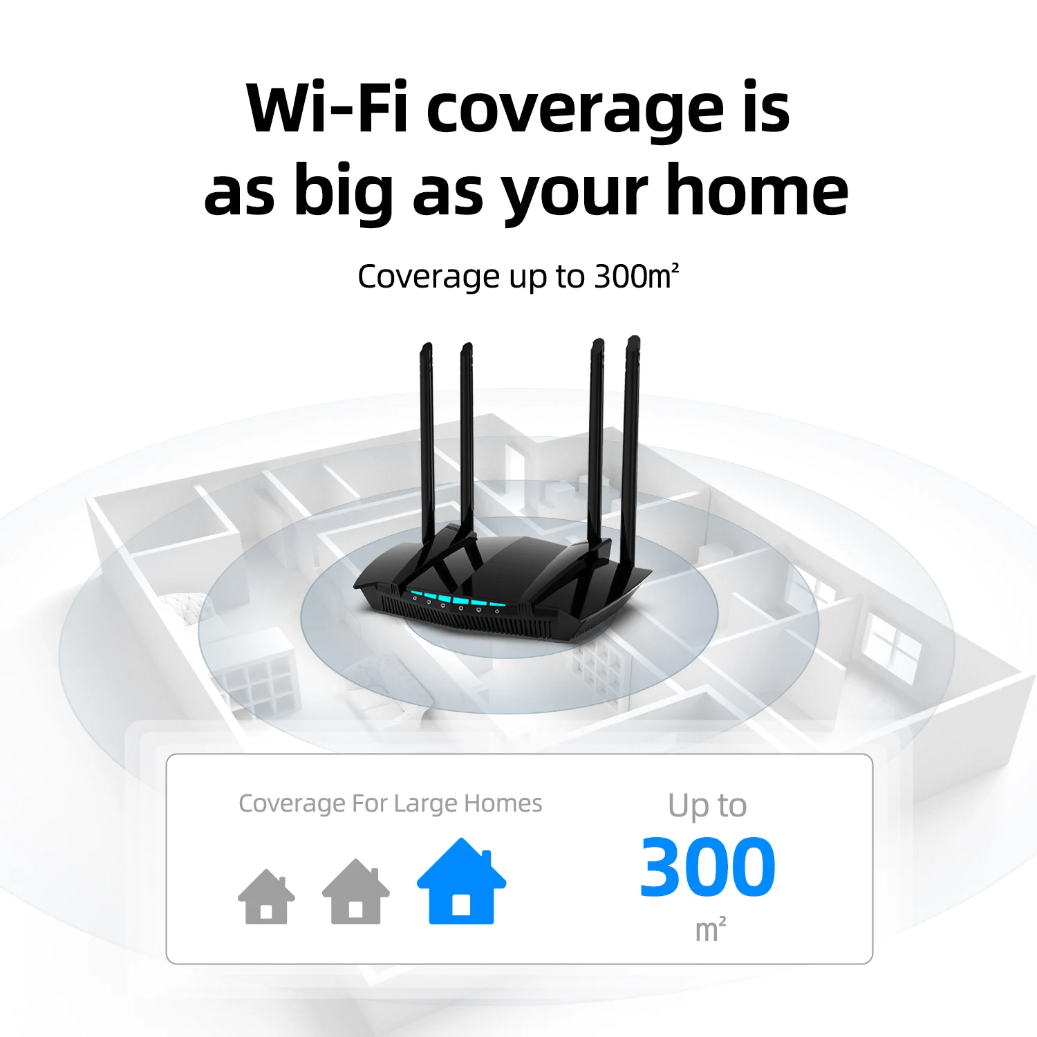 PIXLINK AC22 1200Mbps Wireless WiFi Router wi-fI Repeater Signal Amplifier Wireless-AC Dual Band Smart Technology 4-Gigabit Port