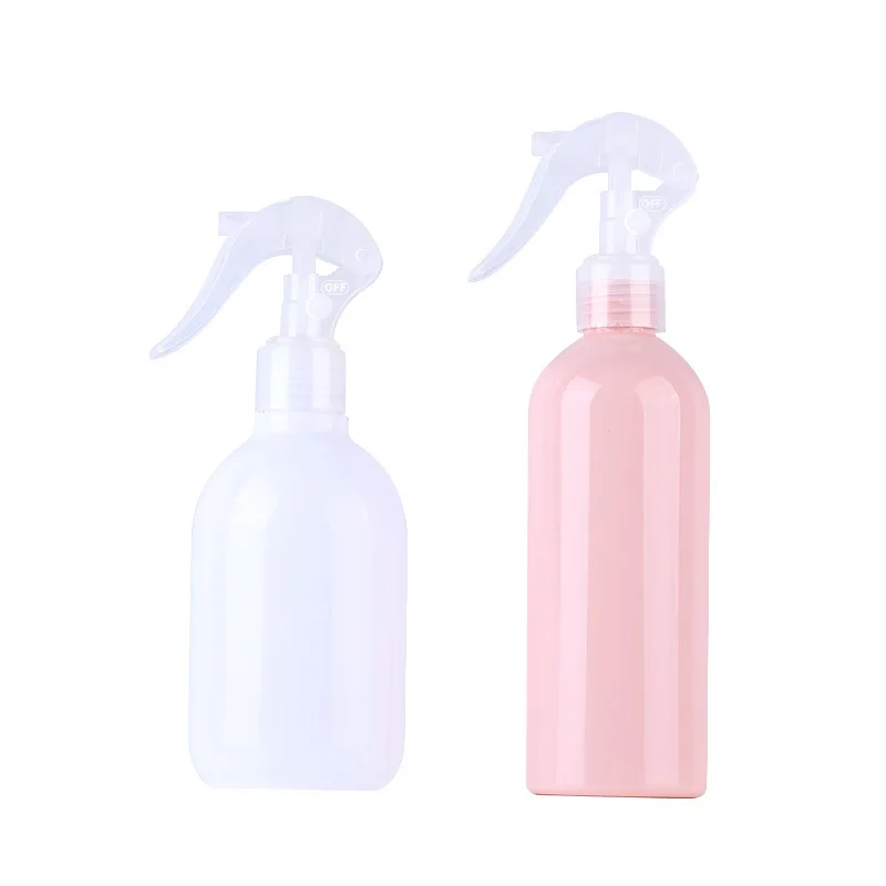 10/30pcs 250ml Plastic Bottles White with Sprayer 260ml Pink Spray Perfume Trigger Sprayer Refillable Bottle Empty Container