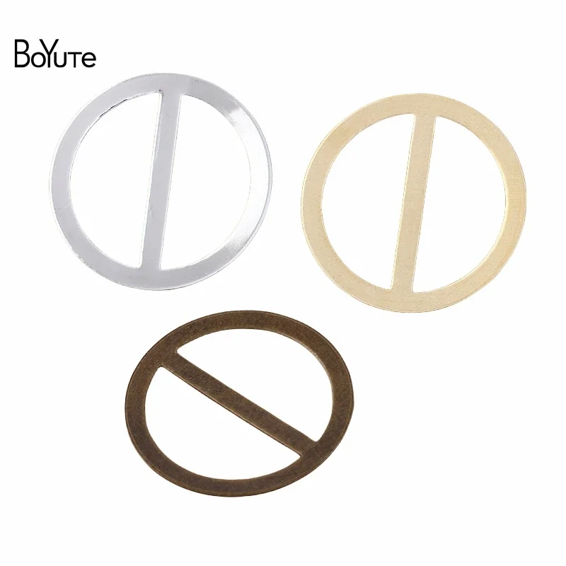 

BoYuTe (50 Pieces/Lot) Metal Brass Stamping 25MM Round Plate Materials Diy Hand Made Jewelry Accessories