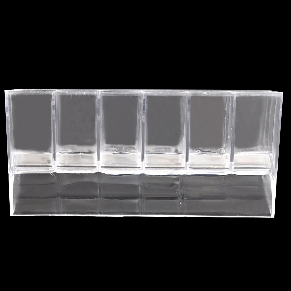 Clear Acrylic Trapezoid Makeup Organizer 145x95x73cm Lipstick Mascara Brush Storage Display Stand Lipstick Display Stand