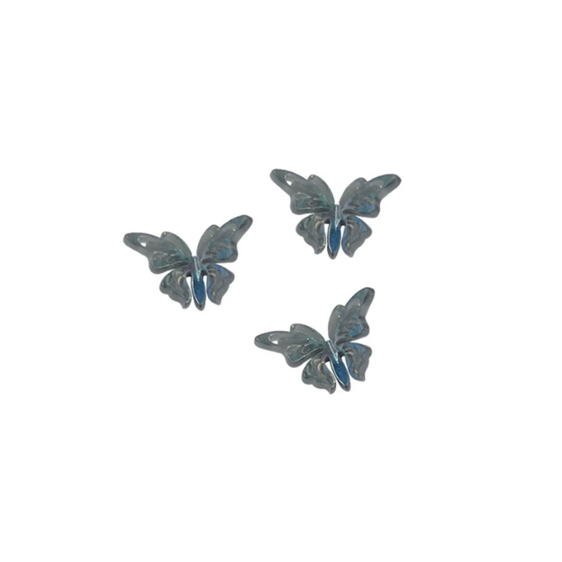 New Retro Resin Animal Hollow Butterfly Charm Acetic Acid Connectors for DIY Earring Jewelry Findings Accessories 100 Pieces/Lot