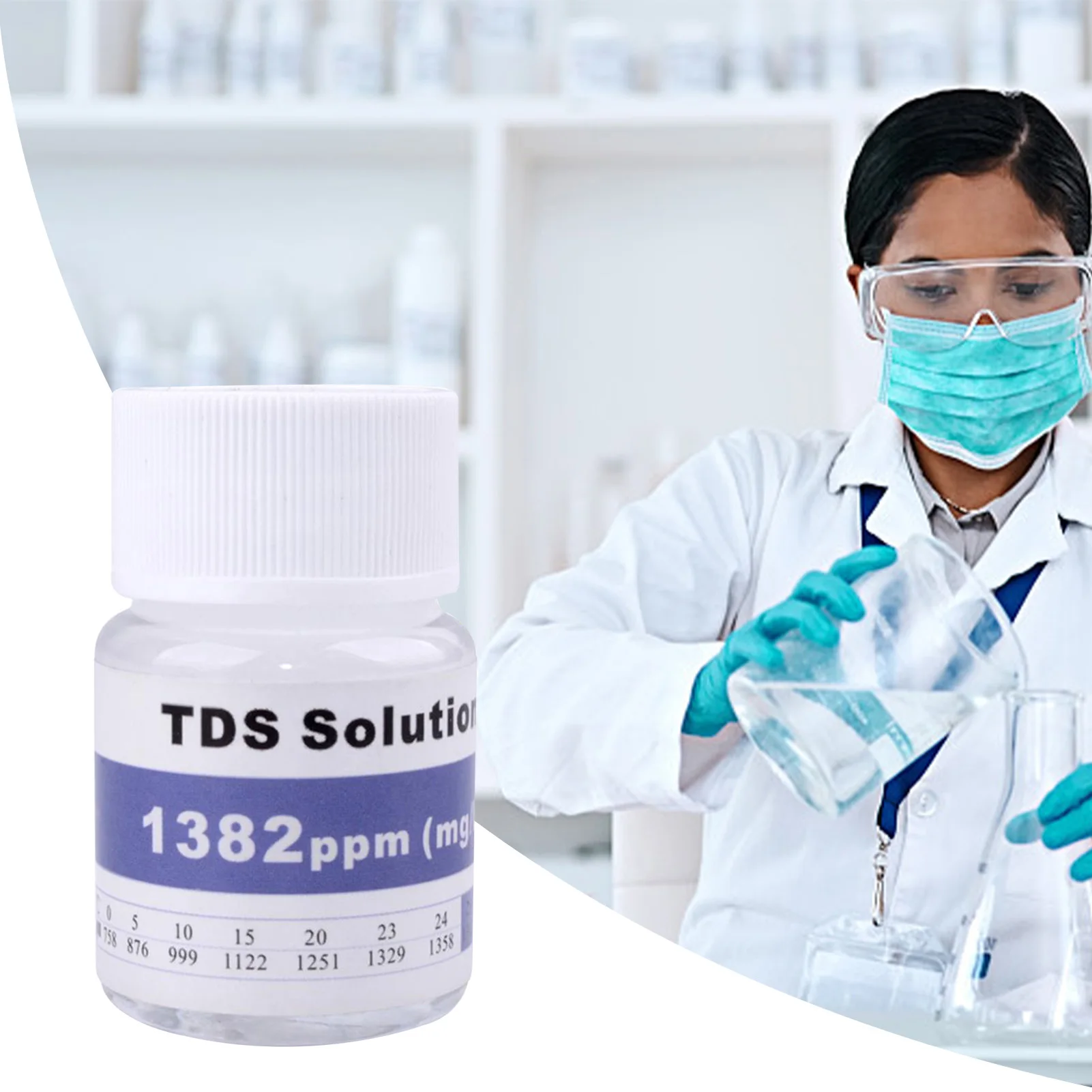 Calibration Solution For EC TDS Testers 25ml 84us/cm 1413us/cm 12.88ms/cm 1382ppm TDS PH ORP Calibration Solution Reusable